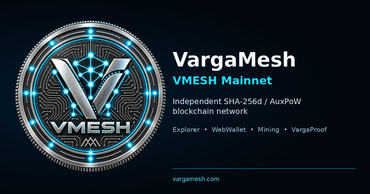 VargaMesh Explorer | VMESH Blocks, Transactions & Addresses